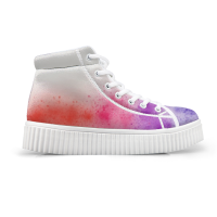 Penelope Design Spray pink high Flatforms  παπούτσια